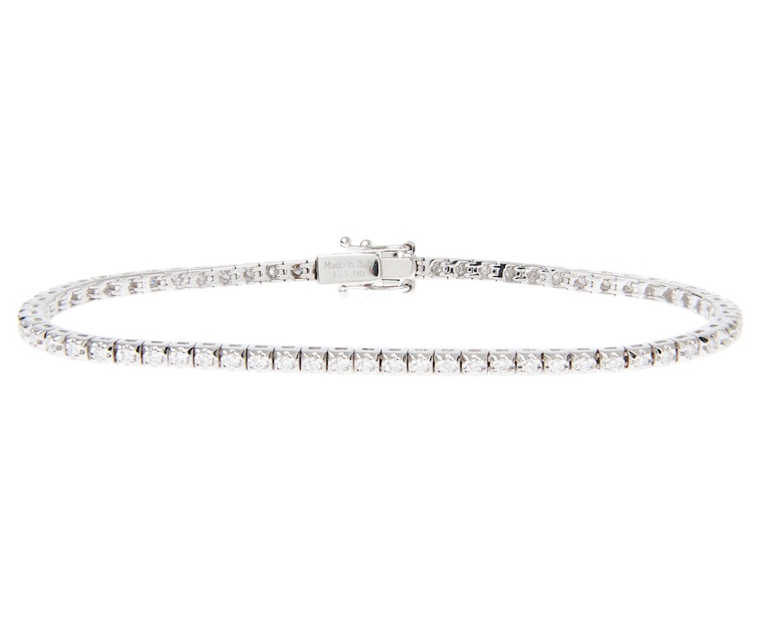 Bracciale Tennis oro 750‰ e diamanti ct. 1.00 Davite & Delucchi