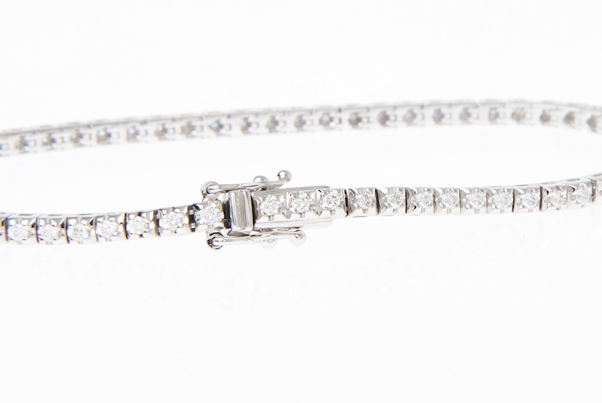 Tennis Bracelet gold 750‰ diamonds ct. 1.00 Davite & Delucchi