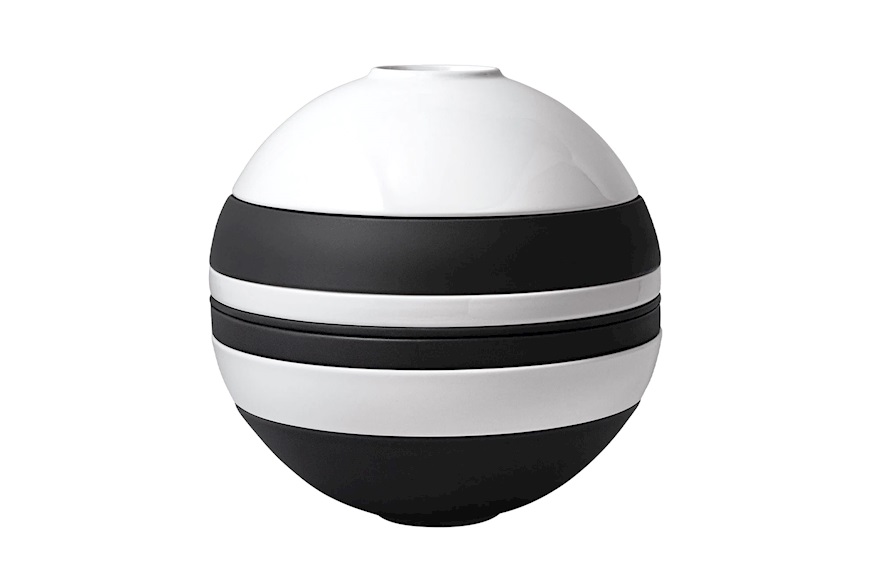 Iconic La Boule porcellana Bianco e Nero sette pezzi Villeroy & Boch