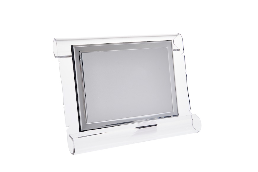 Plaque with frame silver plated with plexiglass stand Selezione Zanolli