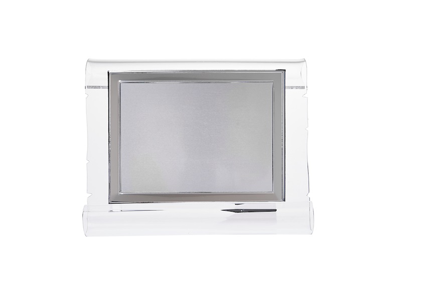 Plaque with frame silver plated with plexiglass stand Selezione Zanolli