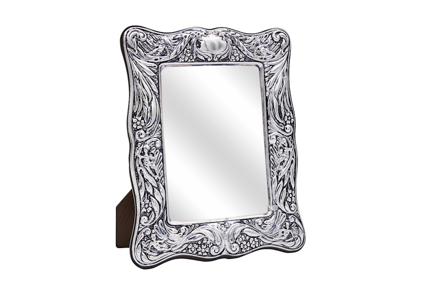 Picture Frame Baroque bilaminated Silver with mirror Selezione Zanolli