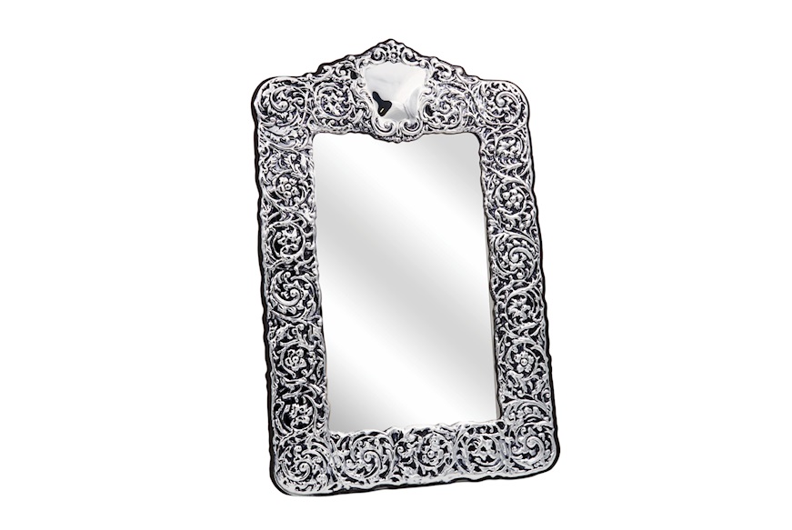 Mirror Baroque bilaminated Silver Selezione Zanolli
