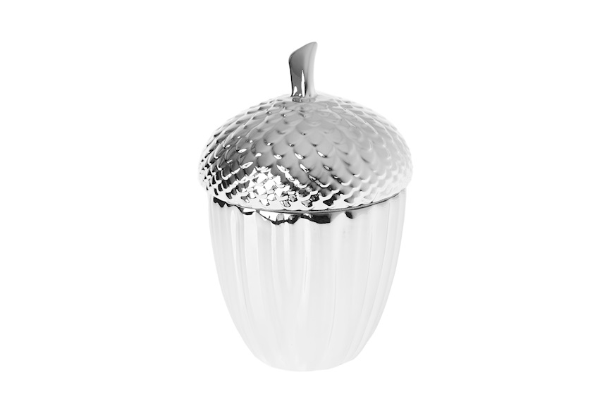 Acorn box white and silver Selezione Zanolli