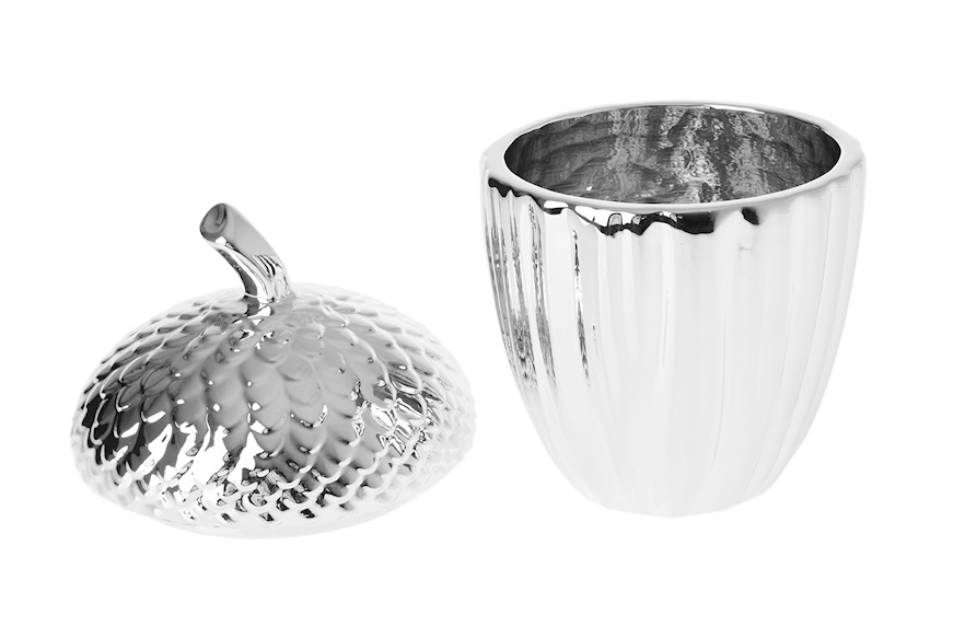 Acorn box white and silver Selezione Zanolli