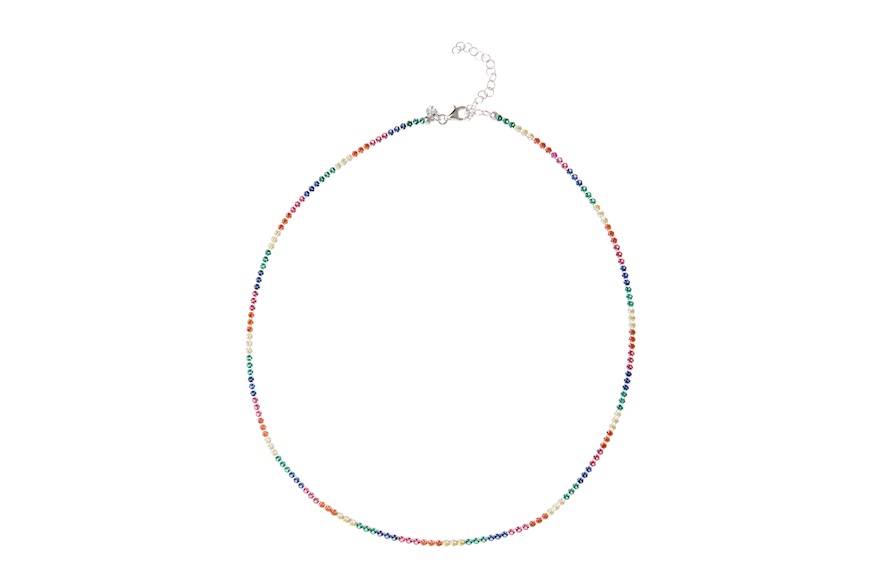 Collana Moonlight argento con zirconi multicolor Sovrani