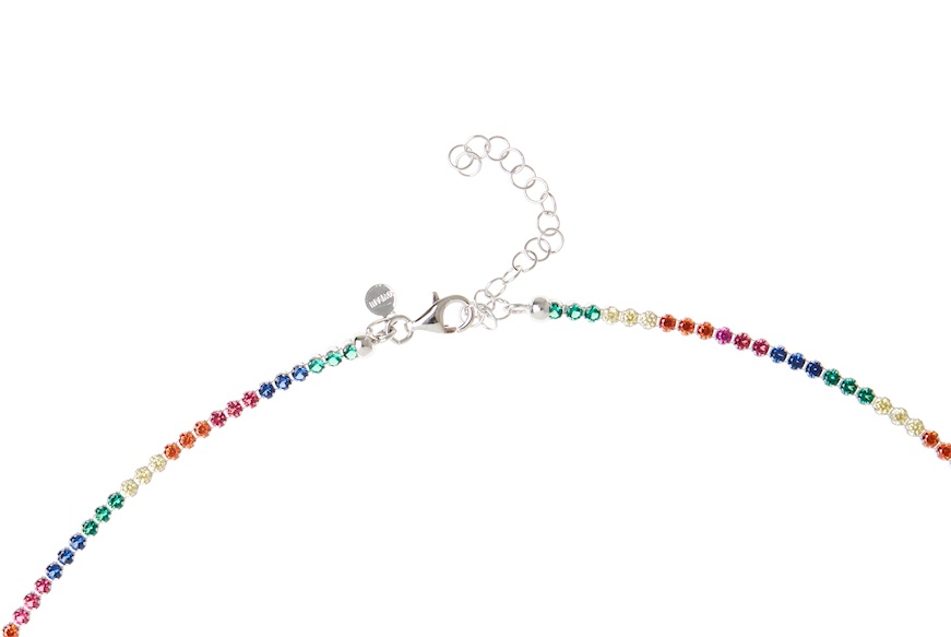 Collana Moonlight argento con zirconi multicolor Sovrani