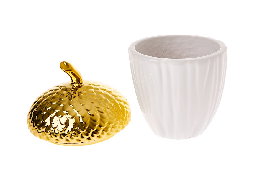 Acorn box white and gold Selezione Zanolli