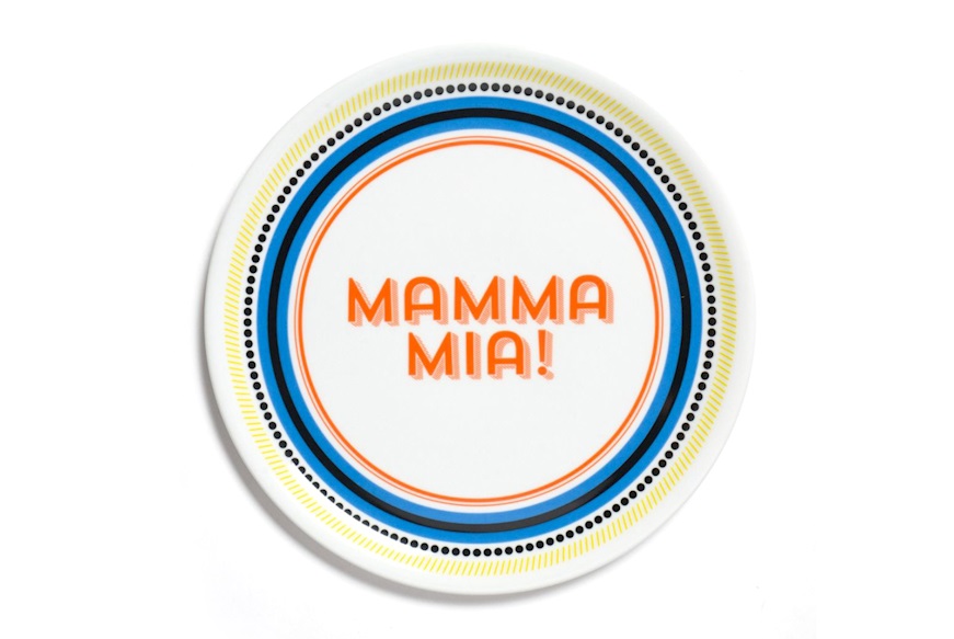 Pizza plate Mamma Mia porcelain Bitossi home