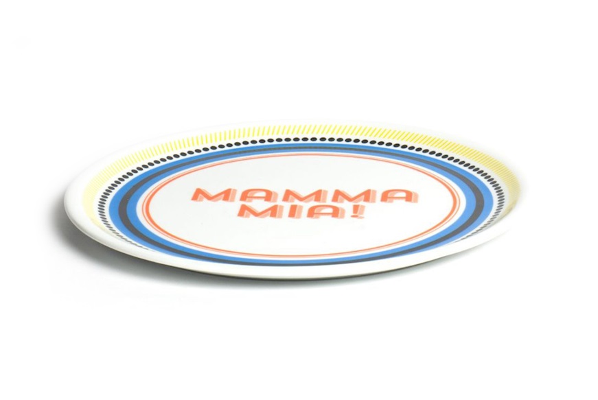 Pizza plate Mamma Mia porcelain Bitossi home