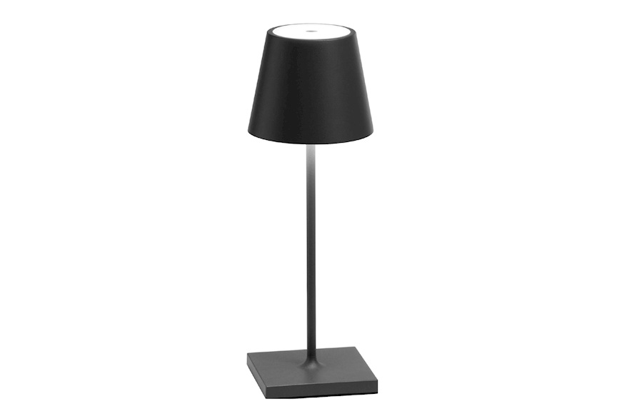 Lampada da tavolo Poldina Pro Mini Grigio Scuro Zafferano