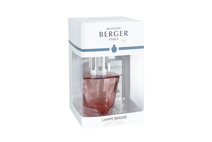 Gift Pack Lamp Terra Rouge with 250 ml perfume Angelique Noir Maison Berger Paris