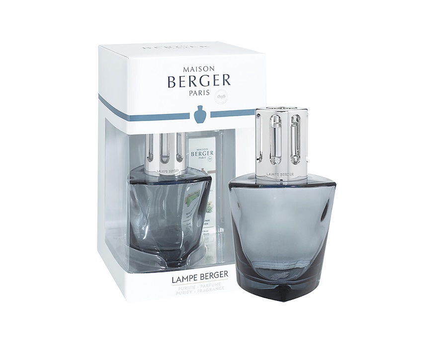 Gift pack lamp Terra Noir with 250 ml perfume Terre Sauvage Maison Berger Paris