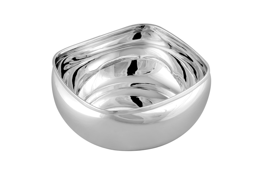 Square bowl silver Selezione Zanolli