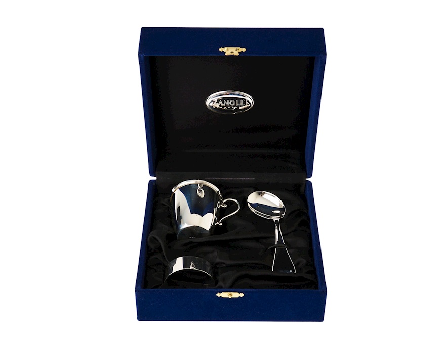 Set bimbo argento tre pezzi Selezione Zanolli