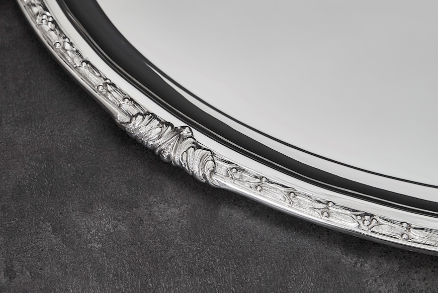 Tray silver with handles Selezione Zanolli