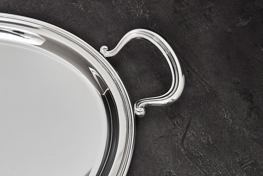Tray silver in English style with handles Selezione Zanolli