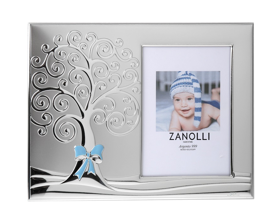 Picture frame Tree of Life pvd Silver light blue Selezione Zanolli