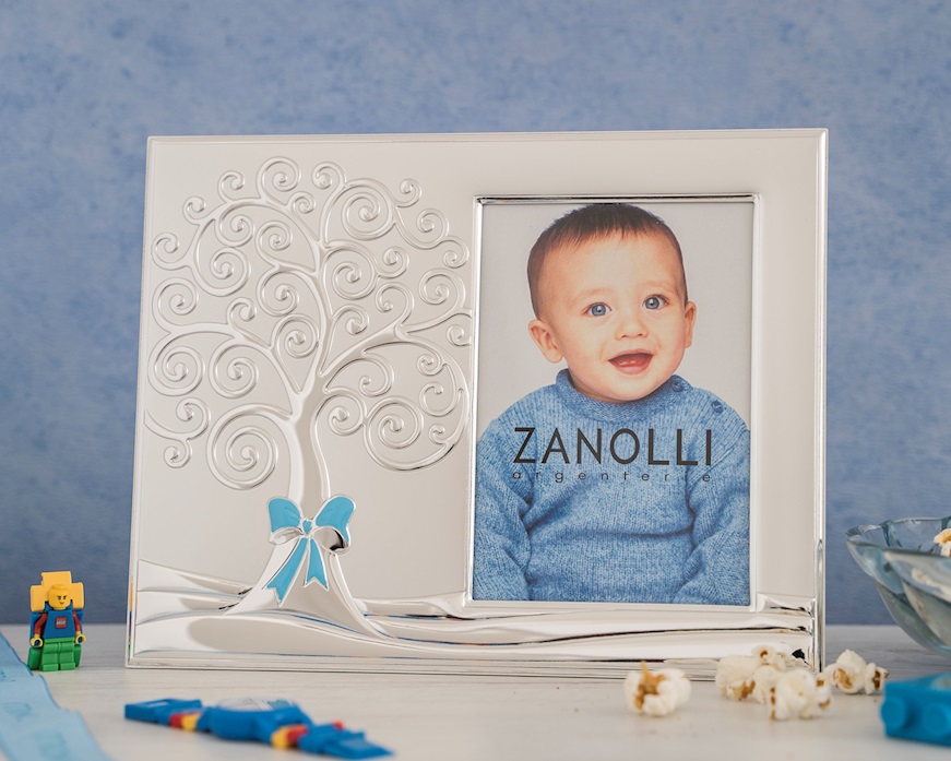 Picture frame Tree of Life pvd Silver light blue Selezione Zanolli