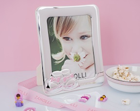 Cornice argento pvd scarpine rosa Selezione Zanolli