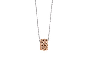 Collana Chicco argento con pendente rosè Unoaerre