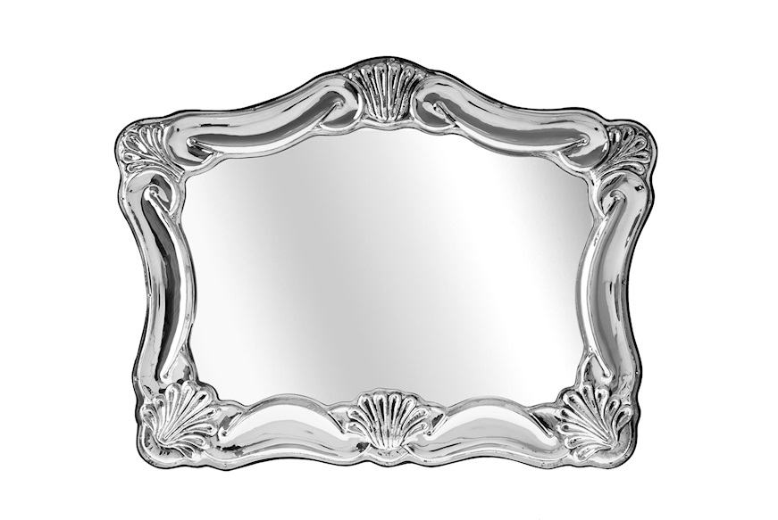 Specchiera argento con fascia lavorata Selezione Zanolli