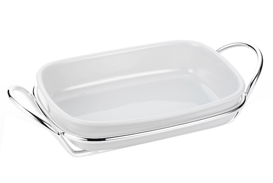 Rectangular baking dish silver plated Selezione Zanolli