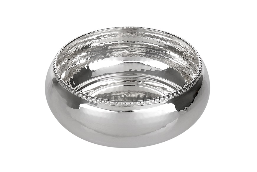 Round bowl silver plated in San Marco style Selezione Zanolli