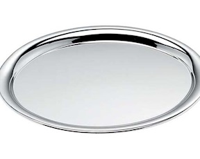Tray Oval in chromed metal Selezione Zanolli