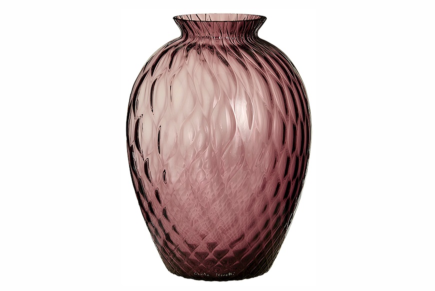 Vase Polaris Murano glass amethyst Carlo Moretti