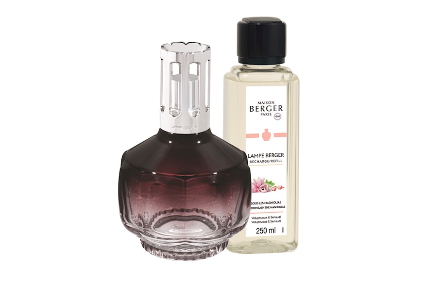 Gift Pack Lamp Molecule Prune with 250 ml perfume Sous les Magnolias Maison Berger Paris