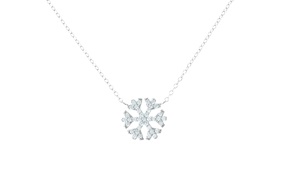 Necklace silver with snowflake with zircons Selezione Zanolli