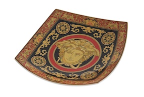 Square bowl Medusa porcelain Versace