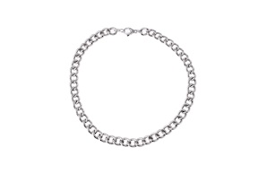 Collana argento con maglia grumette martellata Selezione Zanolli