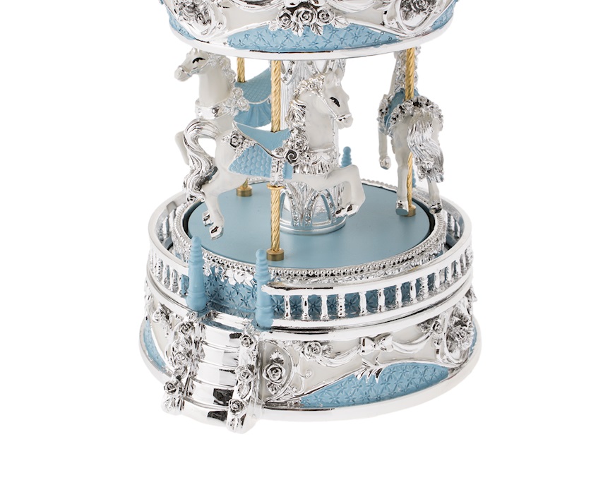 Carillon Giostra dei cavalli celeste Selezione Zanolli