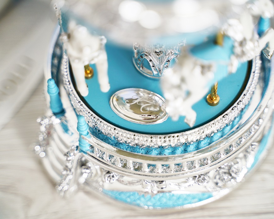 Carillon Giostra dei cavalli celeste Selezione Zanolli