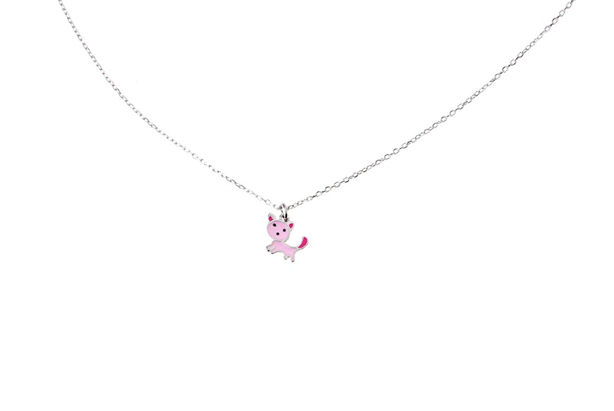 Collana bimba Gatto argento Selezione Zanolli