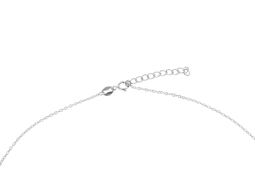 Necklace Wing silver with white zircons Selezione Zanolli