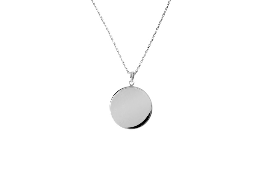 Necklace silver with coral pendant Selezione Zanolli