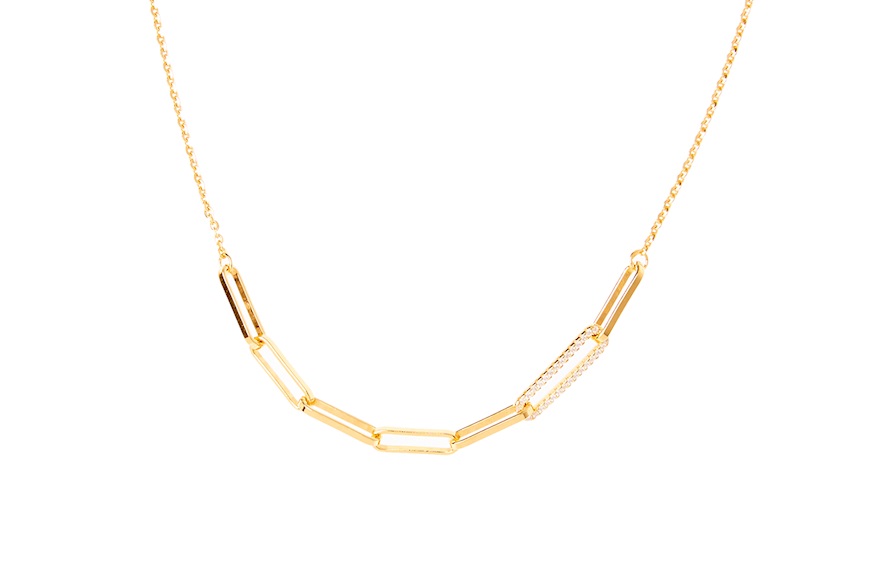 Necklace silver with white zircons Selezione Zanolli