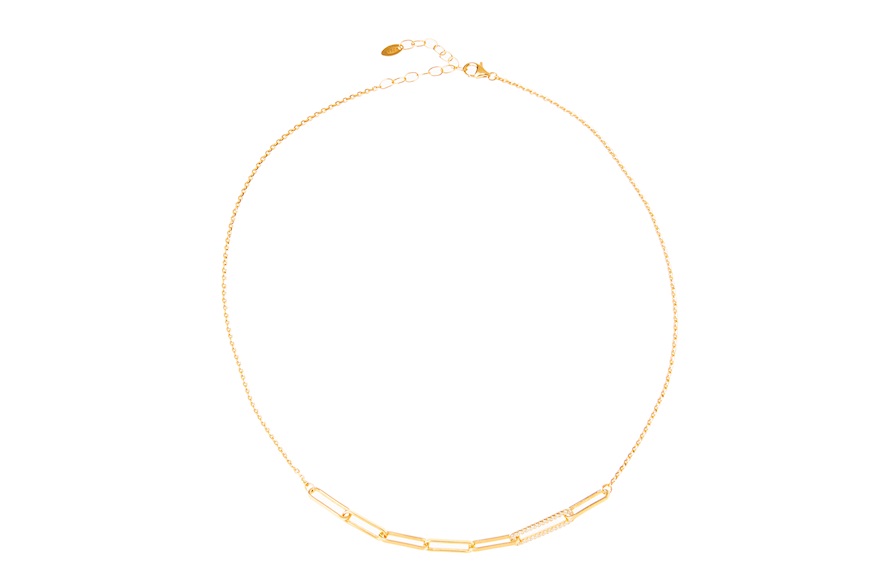 Necklace silver with white zircons Selezione Zanolli