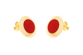 Earrings silver with coral Selezione Zanolli