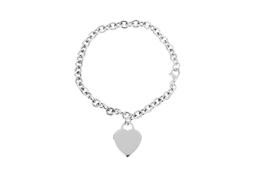 Bracciale Cuore argento a maglia rolò Selezione Zanolli