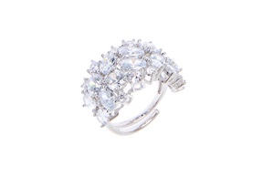 Ring Luce silver with cubic zirconia Sovrani