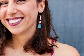 Orecchini argento con cubic zirconia e zirconi acquamarina Sovrani