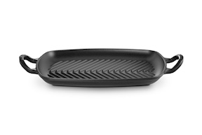 Grill rettangolare Evolution ghisa nero matt Le Creuset