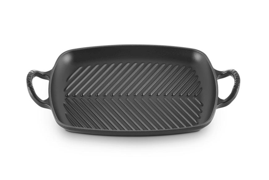 Rectangular grill Evolution cast iron black Le Creuset