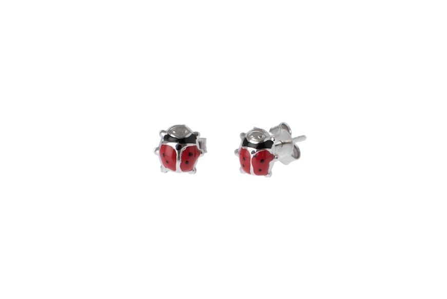 Girl earrings Ladybugs silver Selezione Zanolli