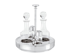 Menagere Elite steel and crystal 4 pieces Sambonet