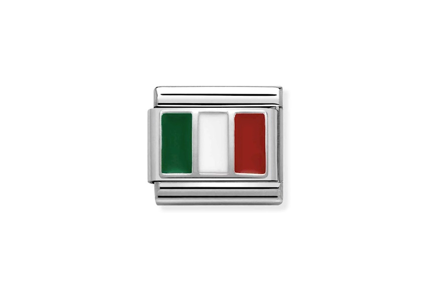 Italia Composable acciaio argento e smalto Nomination